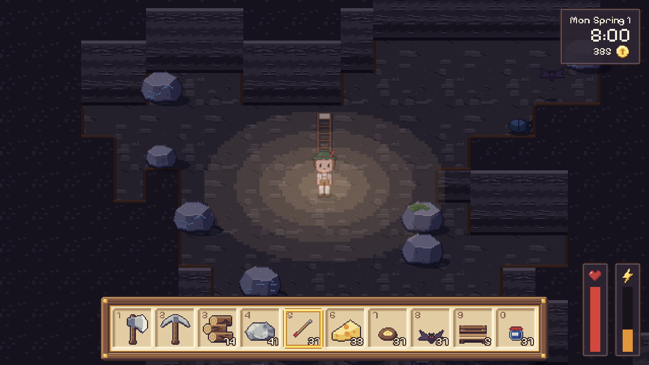 Floor seven of the old mine